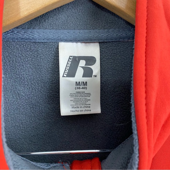 Russell Nebraska Huskers Red‎ Full Zip Jacket Men’s Size Medium - Picture 3 of 6